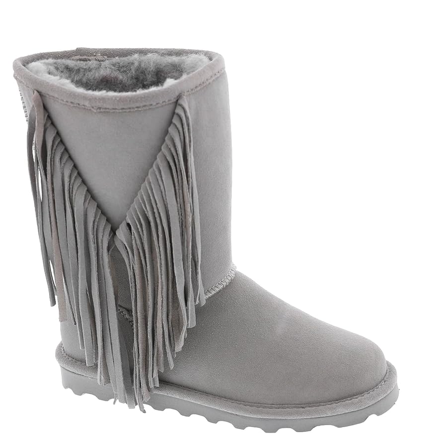 Amazon.com | Bearpaw Cherilyn Women's Suede Fringed Boots